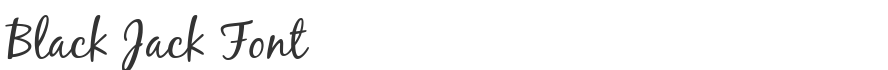 Black Jack Font
