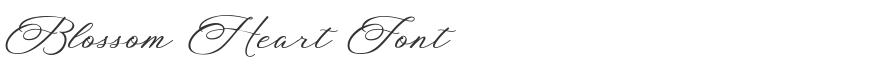 Blossom Heart Font