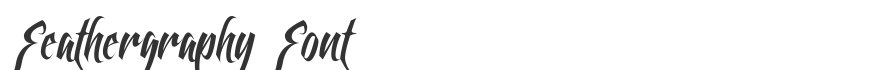 Feathergraphy Font