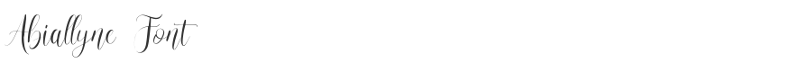 Abiallyne Font