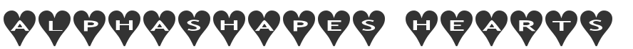 AlphaShapes Hearts Font