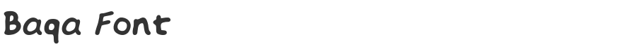Baqa Font