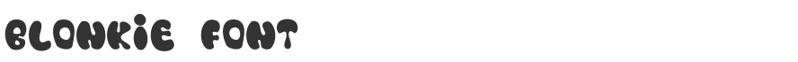 Blonkie Font