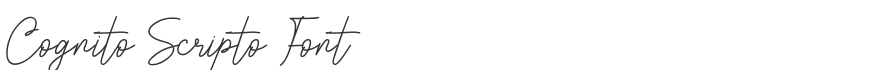 Cognito Scripto Font