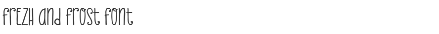 Frezh And Frost Font