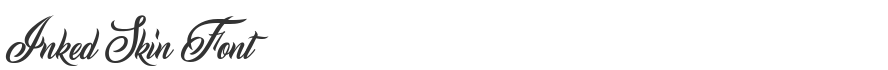 Inked Skin Font