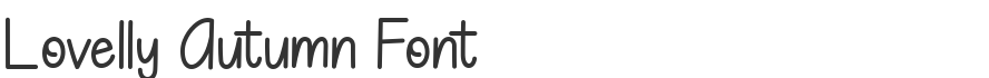 Lovelly Autumn Font