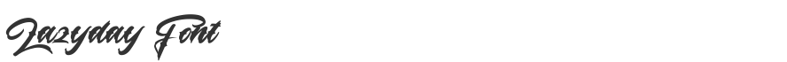 Lazyday Font