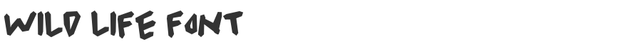 Wild Life Font