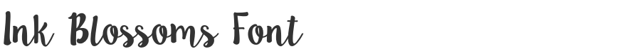 Ink Blossoms Font