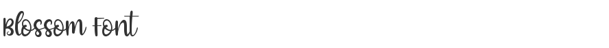Blossom Font