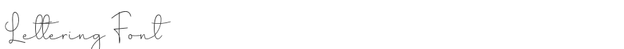 Lettering Font