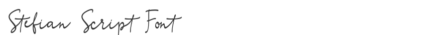 Stefian Script Font