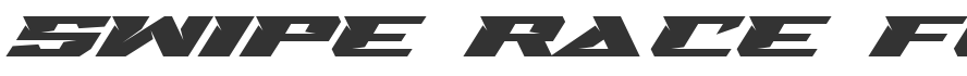 Swipe Race Font