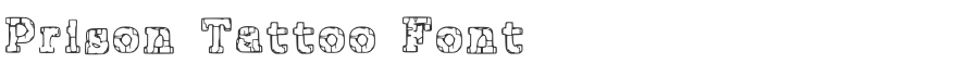 Prison Tattoo Font