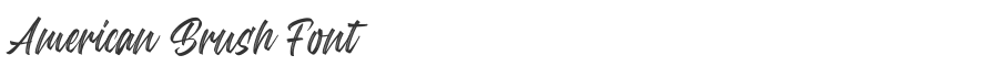American Brush Font