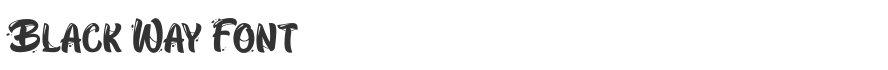 Black Way Font