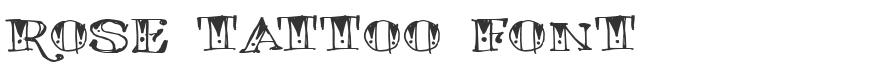 Rose Tattoo Font