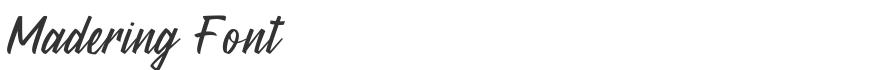 Madering Font