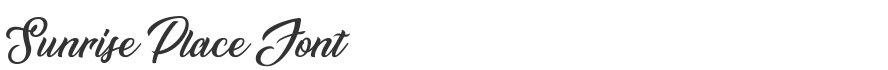 Sunrise Place Font