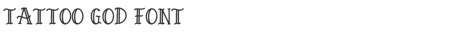 Tattoo God Font