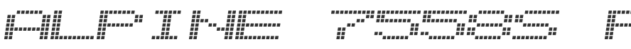 Alpine 7558S Font