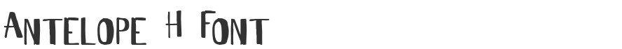 Antelope H Font