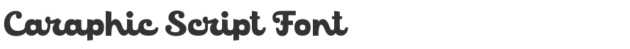 Caraphic Script Font