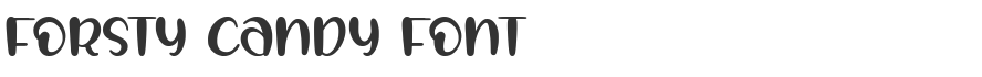 Forsty Candy Font