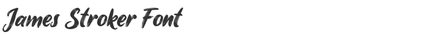 James Stroker Font