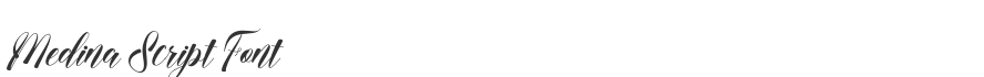 Medina Script Font