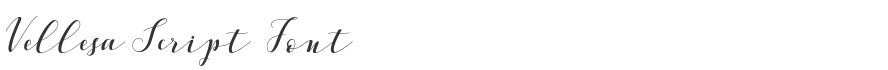 Vellesa Script Font