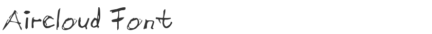 Aircloud Font