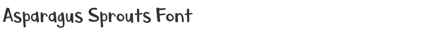 Asparagus Sprouts Font