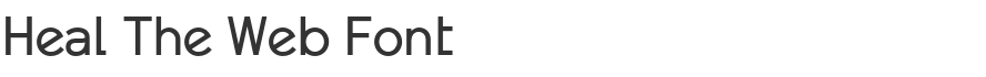 Heal The Web Font