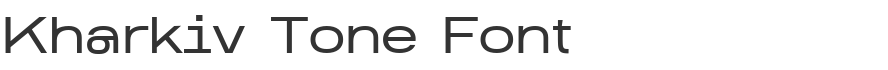 Kharkiv Tone Font