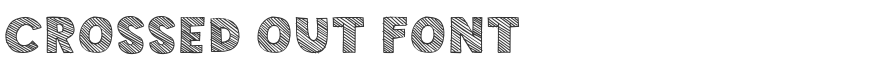 Crossed Out Font