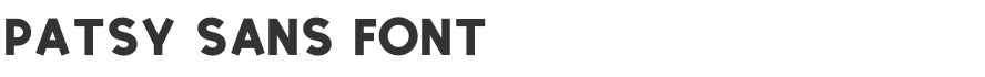 Patsy Sans Font