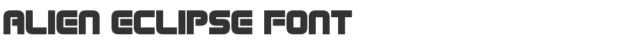 Alien Eclipse Font