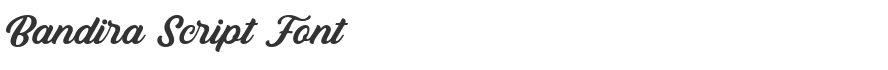 Bandira Script Font