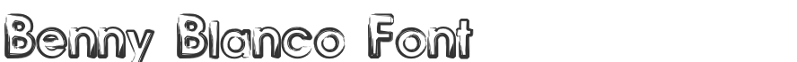 Benny Blanco Font