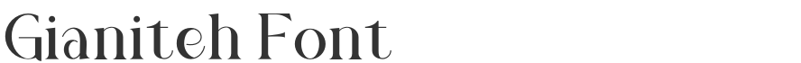 Gianiteh Font