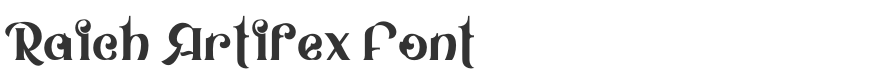 Raich Artifex Font