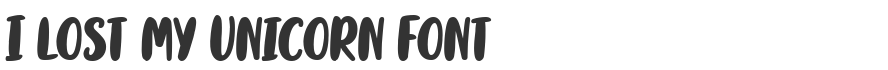 I lost my Unicorn Font