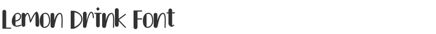 Lemon Drink Font