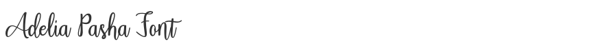Adelia Pasha Font