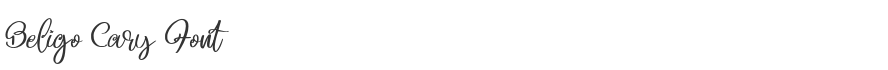 Beligo Cary Font