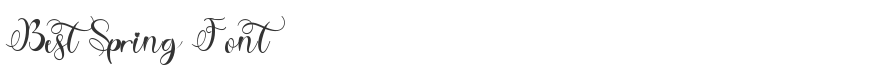 Best Spring Font