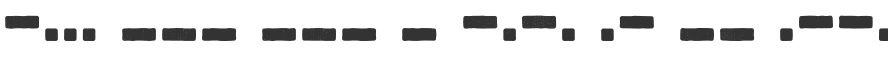 Bootcamp Morsecode Font