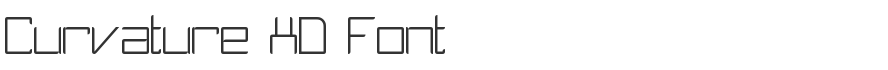Curvature XD Font